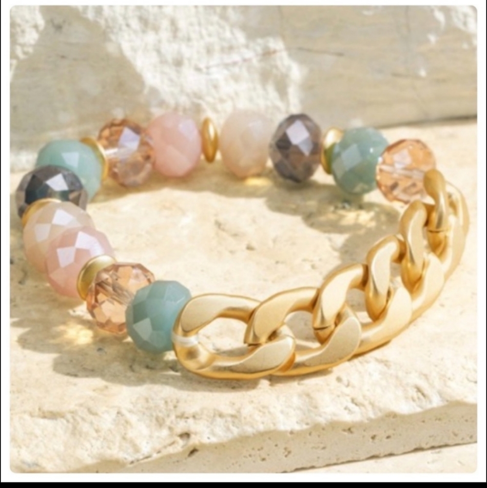 2 for $20 NWT Chunky Glass Bead Bracelet